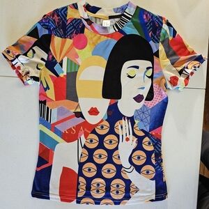 Colorful Graphic Short Sleeve Tee